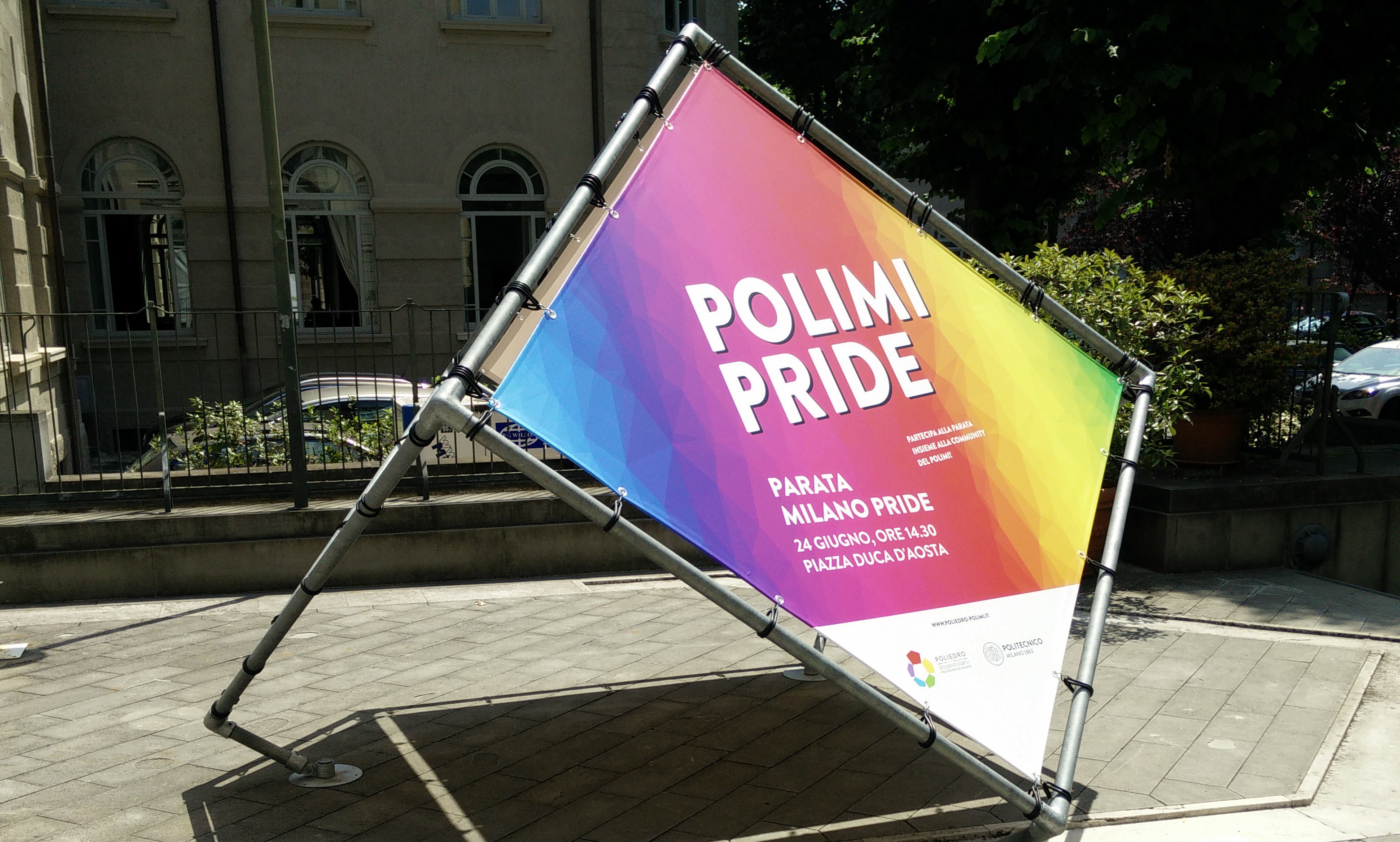La grafica del primo Polimi Pride